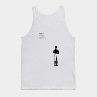 Jane Austen Pride and prejudice minimalist art and quote. Tank Top